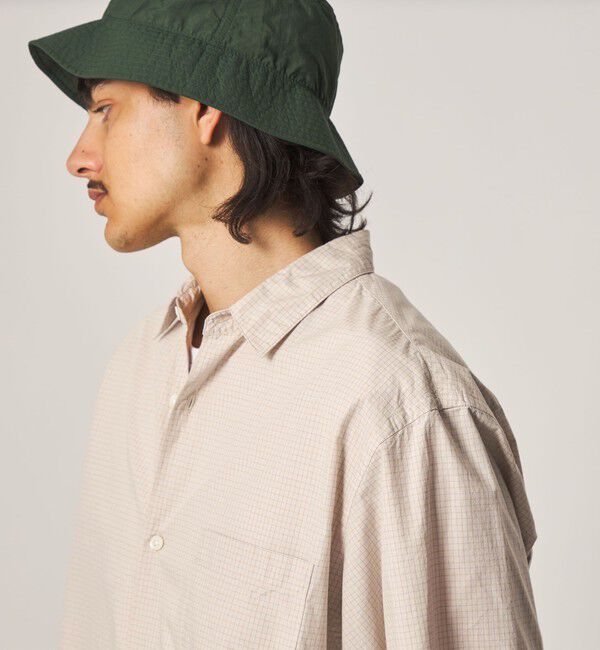 STEVEN ALAN「＜Steven Alan＞ シボチェック レギュラーカラー ショートスリーブ シャツ BOX」|シャツ・ブラウス|