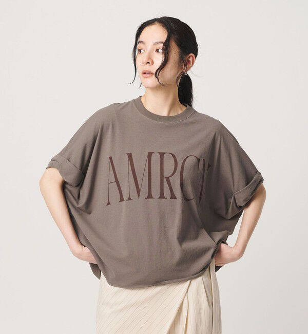 BEAUTY&YOUTH UNITED ARROWS「＜Americana＞ロールアップ クロップド Tシャツ」|Tシャツ・カットソー|