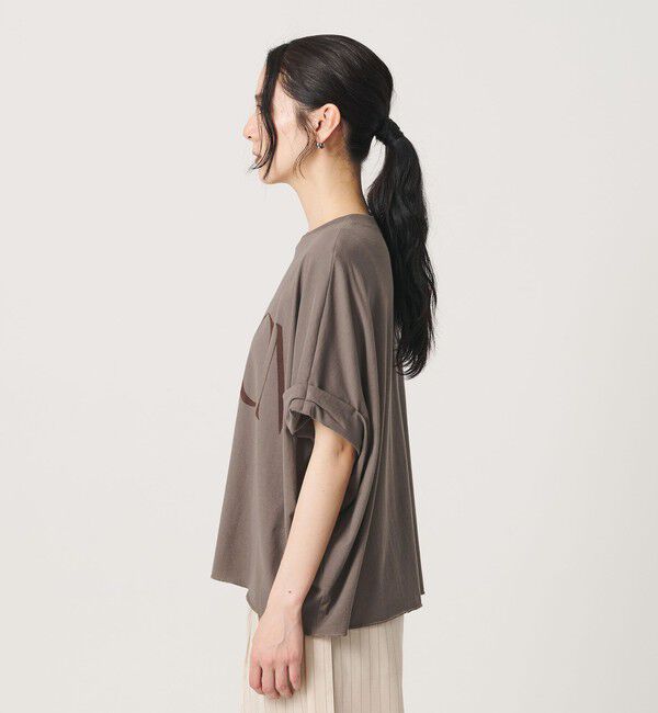BEAUTY&YOUTH UNITED ARROWS「＜Americana＞ロールアップ クロップド Tシャツ」|Tシャツ・カットソー|