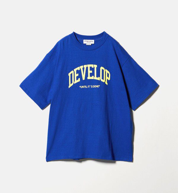 BEAUTY&YOUTH UNITED ARROWS「【別注】＜Americana＞プリント ビッグTシャツ/コバルト」|Tシャツ・カットソー|