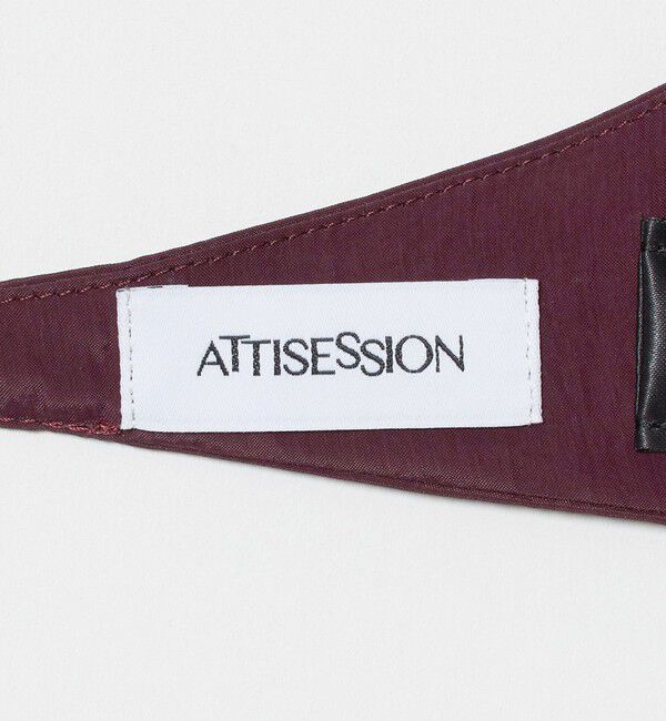 ATTISESSION「＜ATTISESSION＞サテン ブラ」|シャツ・ブラウス|