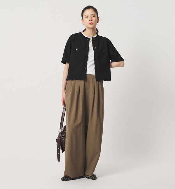 BEAUTY&YOUTH UNITED ARROWS「ポケット ハーフスリーブ カーディガン ウォッシャブル」|カーディガン|
