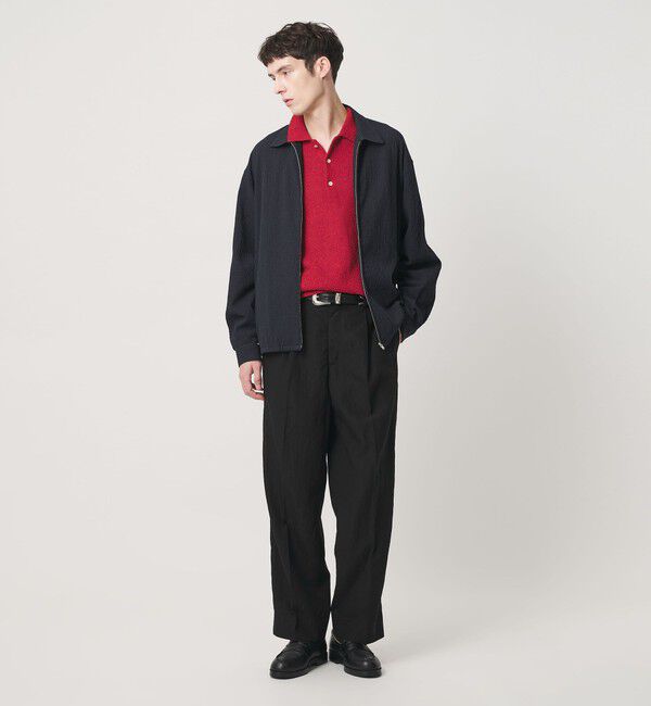 BEAUTY&YOUTH UNITED ARROWS「エアリー リンクル 1プリーツ テーパード パンツ NO.9」|チノ|
