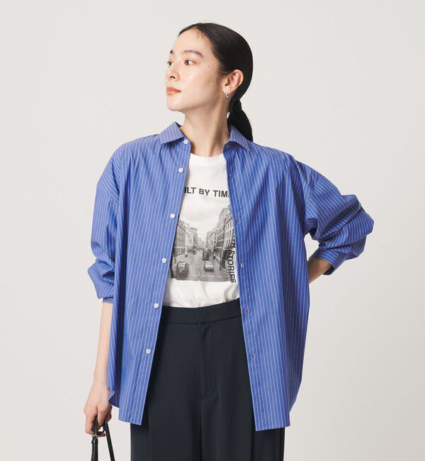 BEAUTY&YOUTH UNITED ARROWS「【WEB限定】ストライプ レギュラーカラー シャツ」|シャツ・ブラウス|