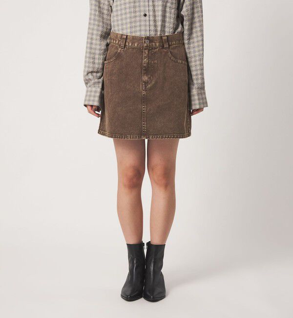 BEAUTY&YOUTH UNITED ARROWS「コットンツイル フェード ミニスカート」|スカート|