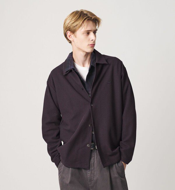 BEAUTY&YOUTH UNITED ARROWS「＜LACOSTE for BEAUTY&YOUTH＞ ワントーン シャツ ジャケット」|カーディガン|MD.BROWN