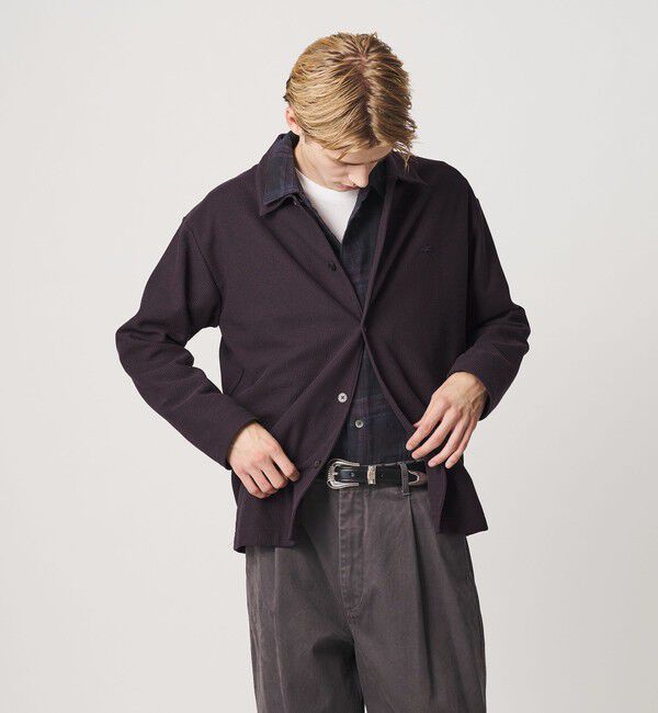 BEAUTY&YOUTH UNITED ARROWS「＜LACOSTE for BEAUTY&YOUTH＞ ワントーン シャツ ジャケット」|カーディガン|