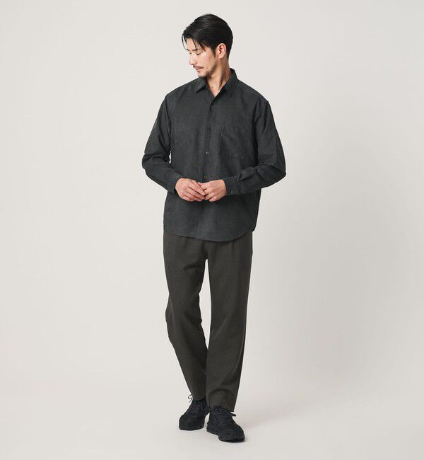 BEAUTY&YOUTH UNITED ARROWS「【WEB限定 WARDROBE SMART】 ウールライク ステルスポケット 1P セミワイド パンツ」|チノ|