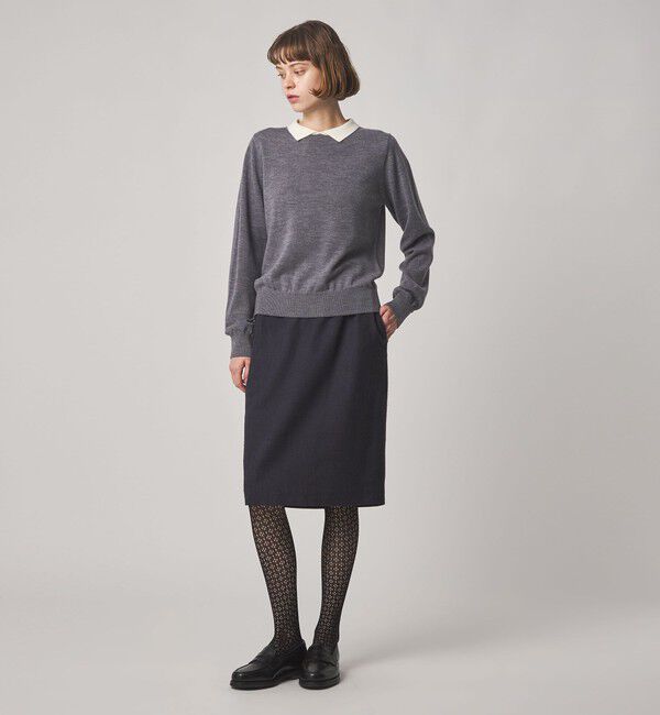 STEVEN ALAN「＜Steven Alan＞ウール ミックス ポロカラー ニット」|ニット・セーター|