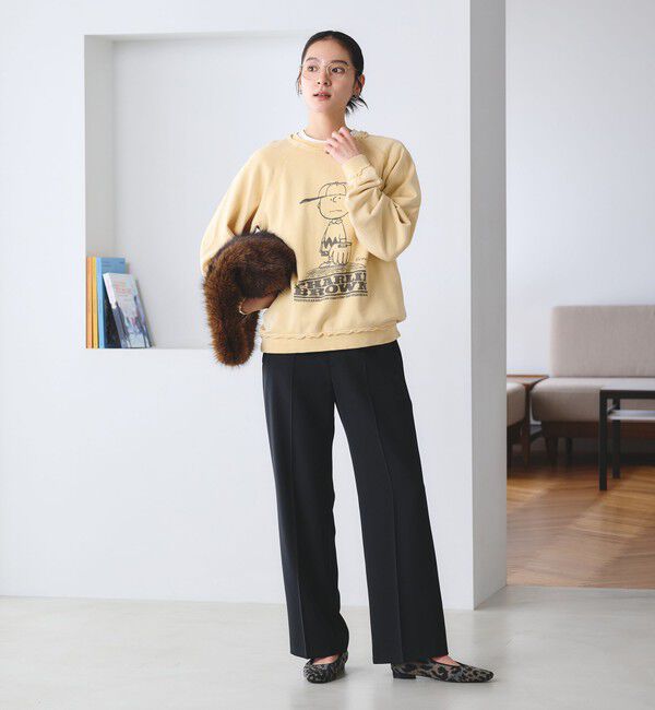 BEAUTY&YOUTH UNITED ARROWS「【WEB限定 Wardrobe DAILY MINIMAL】ダブルクロス フレアパンツ ウォッシャブル」|スラックス|