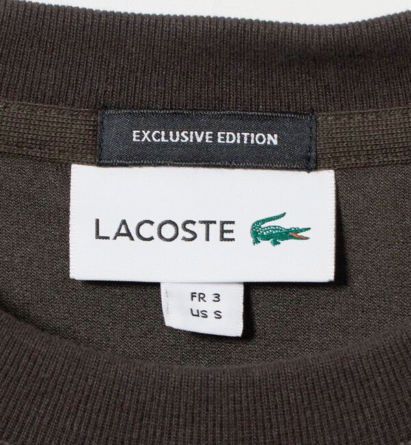 BEAUTY&YOUTH UNITED ARROWS「＜LACOSTE for BEAUTY&YOUTH＞ ベロア  ロングスリーブ Tシャツ」|Tシャツ・カットソー|