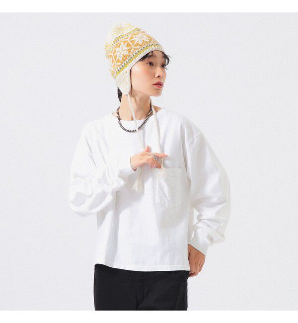 BEAMSBOY「【別注】Goodwear &times; BEAMS BOY / カスタム ビッグ ロングスリーブ Tシャツ」|Tシャツ・カットソー|