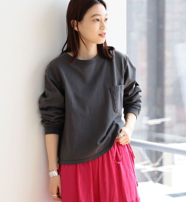 BEAMSBOY「【別注】Goodwear &times; BEAMS BOY / カスタム ビッグ ロングスリーブ Tシャツ」|Tシャツ・カットソー|