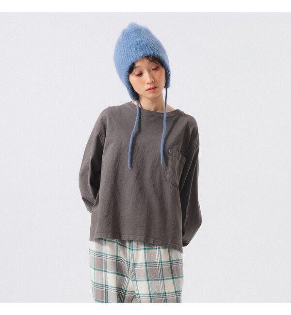 BEAMSBOY「【別注】Goodwear &times; BEAMS BOY / カスタム ビッグ ロングスリーブ Tシャツ」|Tシャツ・カットソー|SMOKE_GREY
