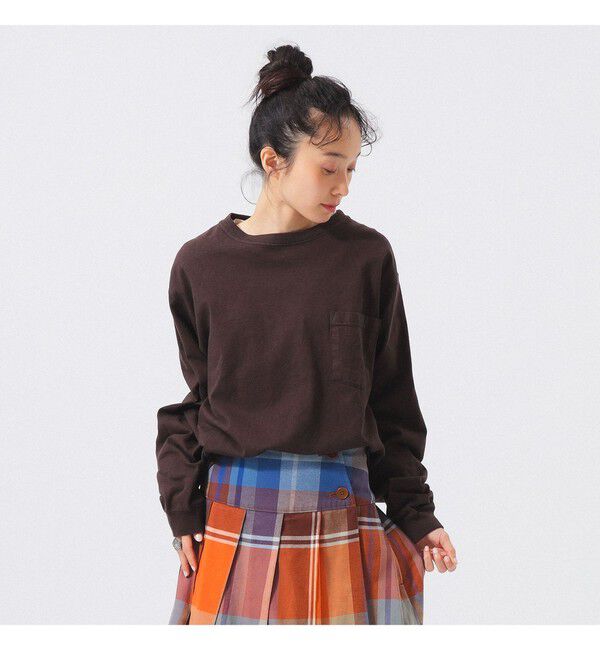 BEAMSBOY「【別注】Goodwear &times; BEAMS BOY / カスタム ビッグ ロングスリーブ Tシャツ」|Tシャツ・カットソー|