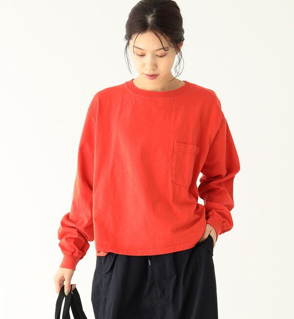 BEAMSBOY「【別注】Goodwear &times; BEAMS BOY / カスタム ビッグ ロングスリーブ Tシャツ」|Tシャツ・カットソー|