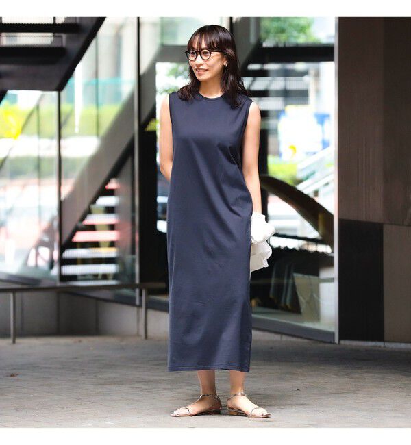 BEAMS SELECTION for WOMEN「ATON / スビン ノースリーブドレス」|ワンピース|