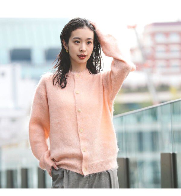 BEAMS SELECTION for WOMEN「AURALEE / BRUSHED SUPER MOHAIR KNIT CARDIGAN」|ニット・セーター|