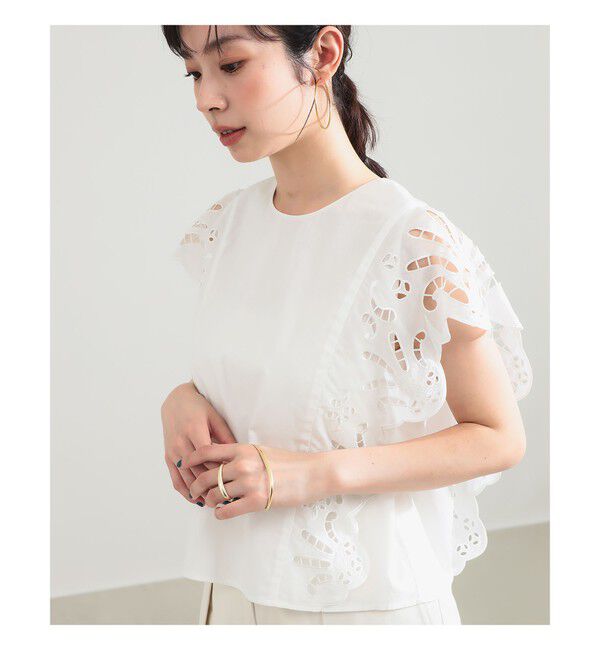 Demi-Luxe BEAMS 「カットワーク ブラウス」|シャツ・ブラウス|