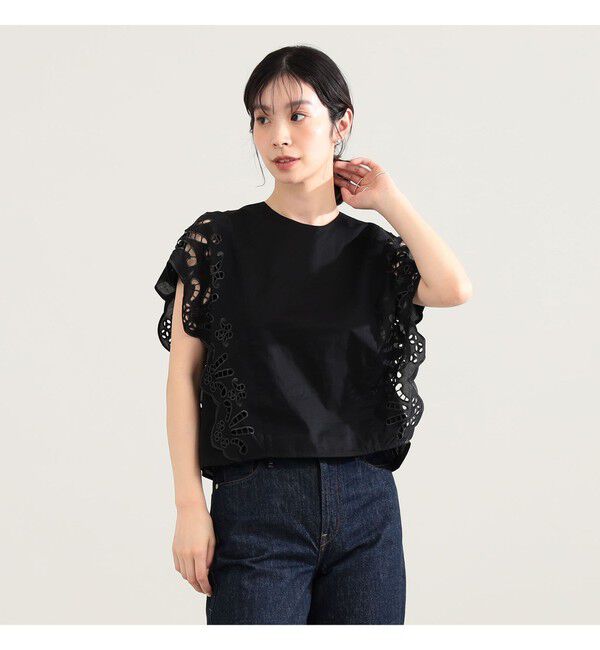 Demi-Luxe BEAMS 「カットワーク ブラウス」|シャツ・ブラウス|