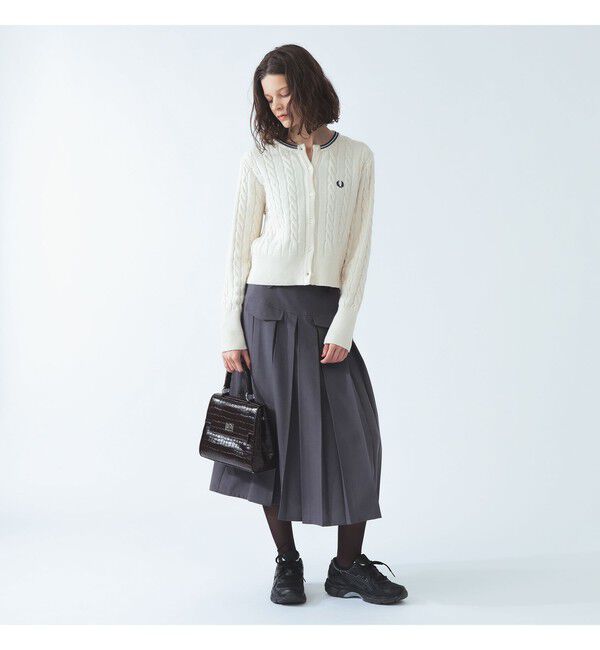 Ray BEAMS 「【別注】FRED PERRY / ケーブル ニット カーディガン」|カーディガン|