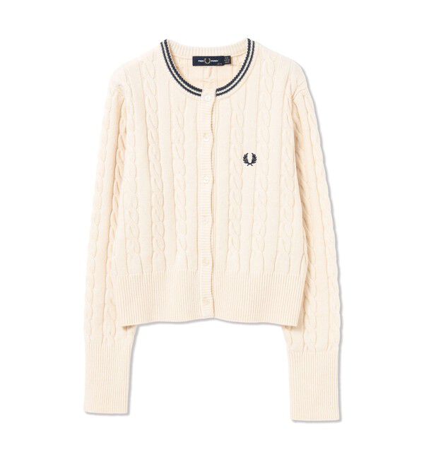Ray BEAMS 「【別注】FRED PERRY / ケーブル ニット カーディガン」|カーディガン|