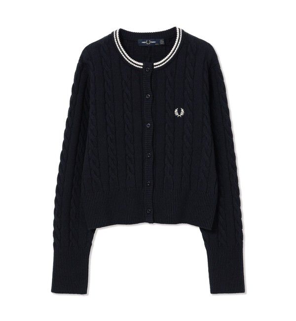 Ray BEAMS 「【別注】FRED PERRY / ケーブル ニット カーディガン」|カーディガン|