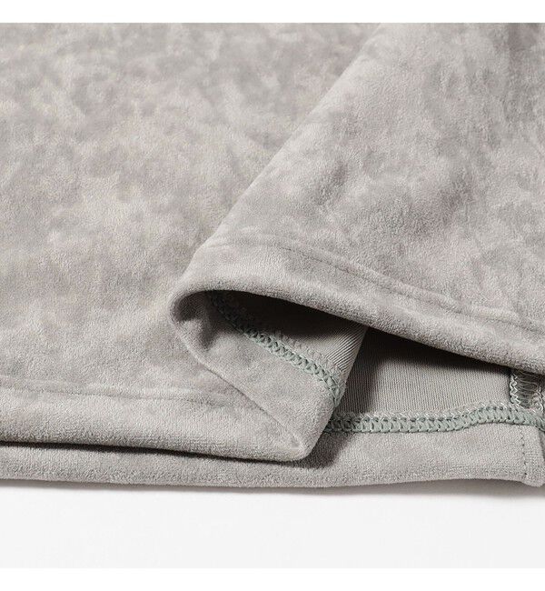 Demi-Luxe BEAMS 「トリアセテート クルーネック ベロア Tシャツ」|Tシャツ・カットソー|
