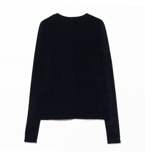 Demi-Luxe BEAMS 「トリアセテート クルーネック ベロア Tシャツ」|Tシャツ・カットソー|