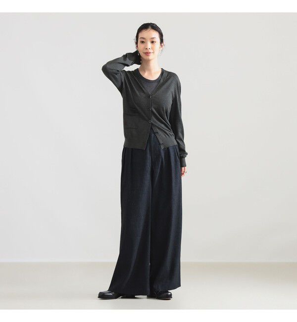 Demi-Luxe BEAMS 「AK+1 / 16ゲージ Vネック カーディガン」|ニット・セーター|