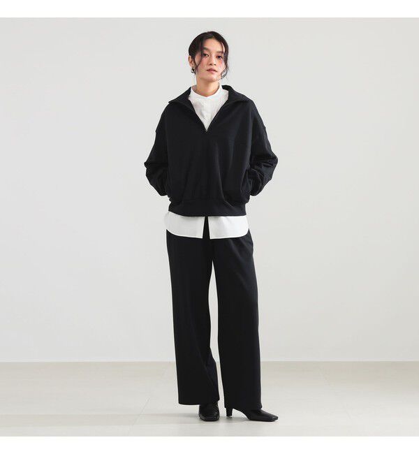 Demi-Luxe BEAMS 「ハーフジップ 裏毛 プルオーバー」|Tシャツ・カットソー|
