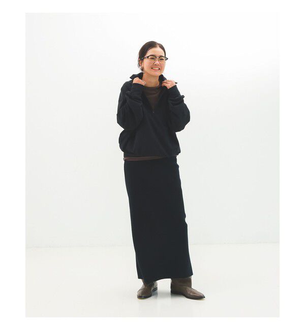 Demi-Luxe BEAMS 「ハーフジップ 裏毛 プルオーバー」|Tシャツ・カットソー|