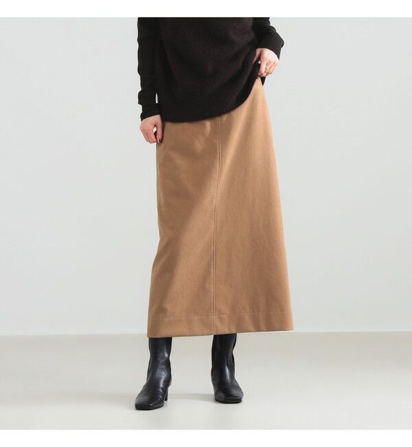 Demi-Luxe BEAMS 「フェイク スエード スカート」|スカート|BEIGE