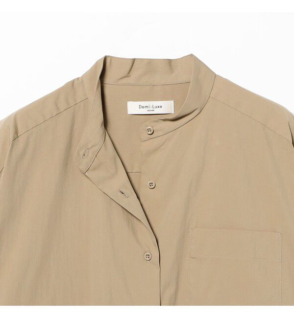 Demi-Luxe BEAMS 「コットンナイロン スタンドネック シャツ」|シャツ・ブラウス|