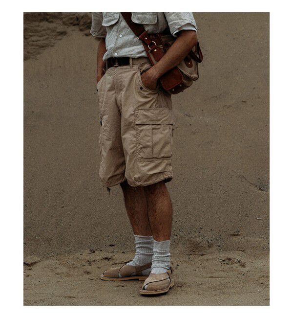 BEAMS PLUS「KOVALAM / 別注 X-STRAP SANDAL SUEDE」|サンダル|
