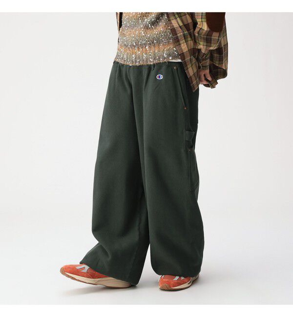 BEAMS「【別注】Champion / リバースウィーブ（R）ワイド ペインターパンツ」|チノ|
