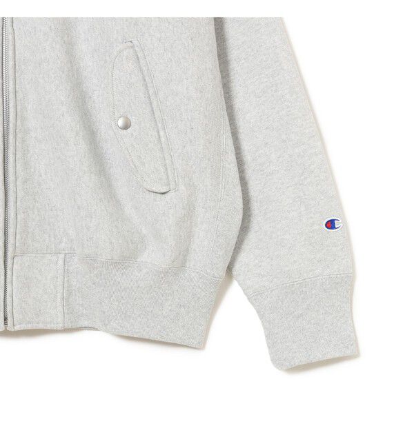 BEAMS「【別注】Champion / リバースウィーブ（R）ジップアップ ブルゾン」|ブルゾン・スタジャン|