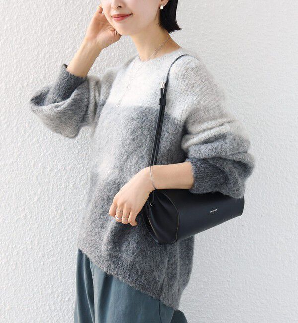 SHIPS for women「【WEB限定】〈手洗い可能〉モヘヤ混 グラデーション ニット プルオーバー」|ニット・セーター|