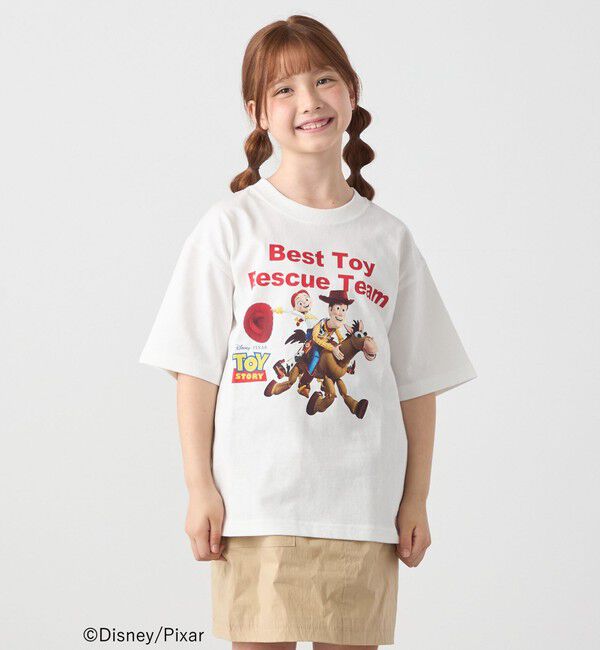 SHIPS any「SHIPS any: TOYSTORY/トイ・ストーリー/ プリント ロゴ TEE <KIDS>◇」|Tシャツ・カットソー|ホワイト系その他