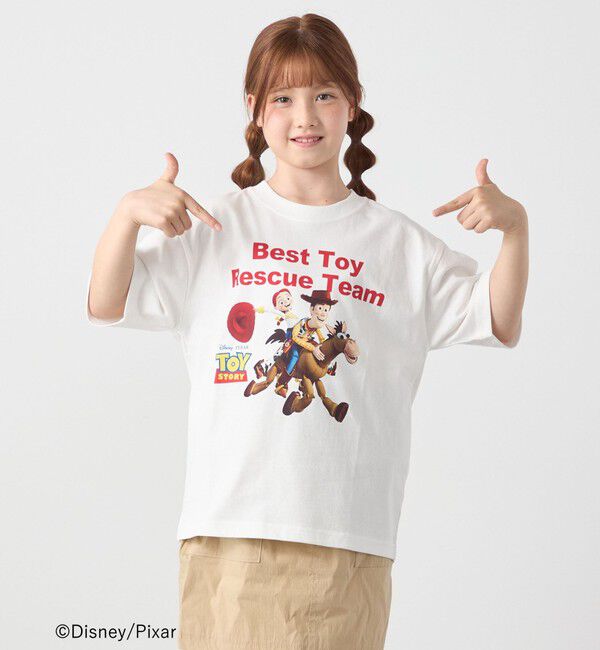 SHIPS any「SHIPS any: TOYSTORY/トイ・ストーリー/ プリント ロゴ TEE <KIDS>◇」|Tシャツ・カットソー|