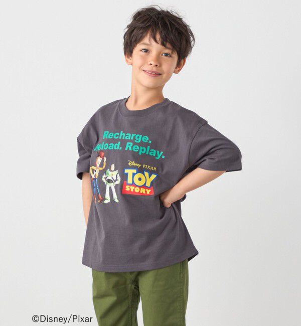 SHIPS any「SHIPS any: TOYSTORY/トイ・ストーリー/ プリント ロゴ TEE <KIDS>◇」|Tシャツ・カットソー|