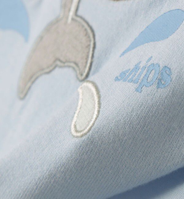 SHIPS KIDS「SHIPS KIDS:80～90cm / イルカ モチーフ ベビー Tシャツ」|Tシャツ・カットソー|