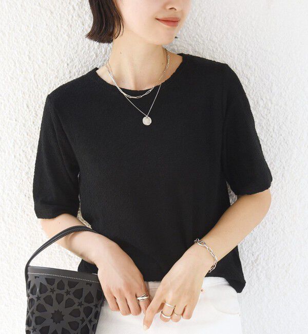 SHIPS for women「ランダム  パイル コンパクト TEE」|Tシャツ・カットソー|