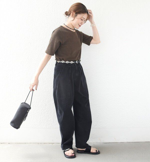 SHIPS for women「ランダム  パイル コンパクト TEE」|Tシャツ・カットソー|