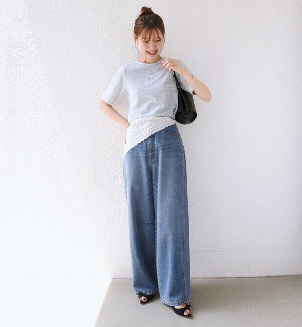 SHIPS for women「ランダム  パイル コンパクト TEE」|Tシャツ・カットソー|