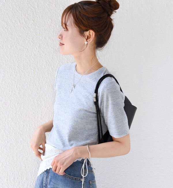 SHIPS for women「ランダム  パイル コンパクト TEE」|Tシャツ・カットソー|
