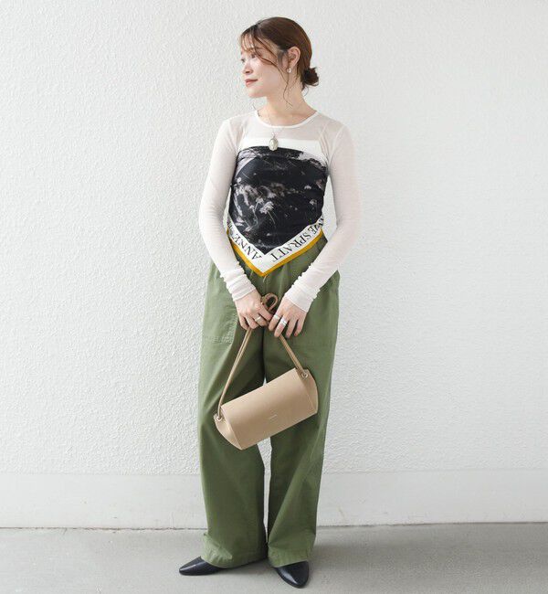 SHIPS for women「《予約》〈手洗い可能〉カシミヤ混 シアー テレコ プルオーバー」|Tシャツ・カットソー|