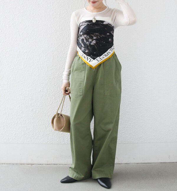 SHIPS for women「《予約》〈手洗い可能〉カシミヤ混 シアー テレコ プルオーバー」|Tシャツ・カットソー|