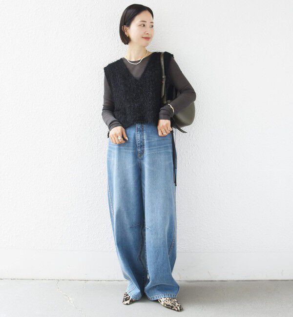SHIPS for women「《予約》〈手洗い可能〉カシミヤ混 シアー テレコ プルオーバー」|Tシャツ・カットソー|