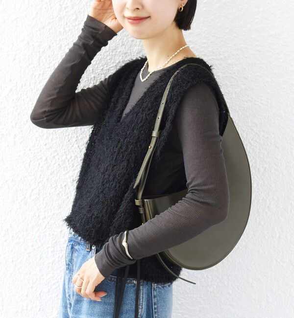 SHIPS for women「《予約》〈手洗い可能〉カシミヤ混 シアー テレコ プルオーバー」|Tシャツ・カットソー|